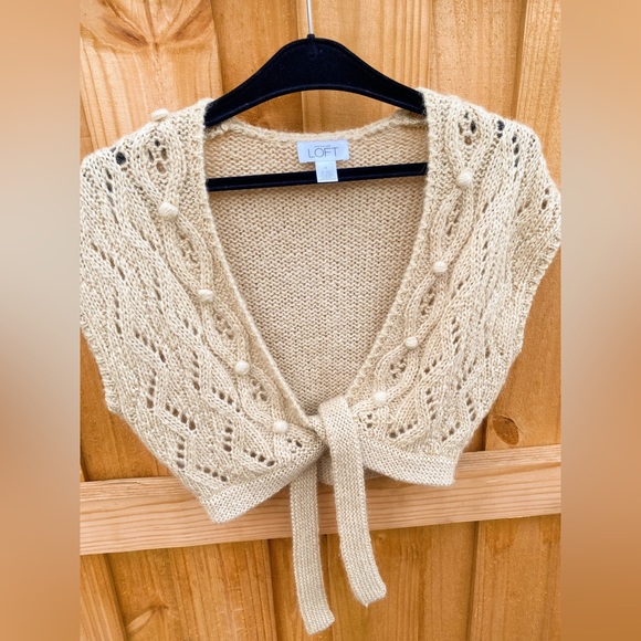 Ann Taylor Tops - Ann Taylor Cropped Knitted Tie Vest Top - Mohair/ Alpaca Blend